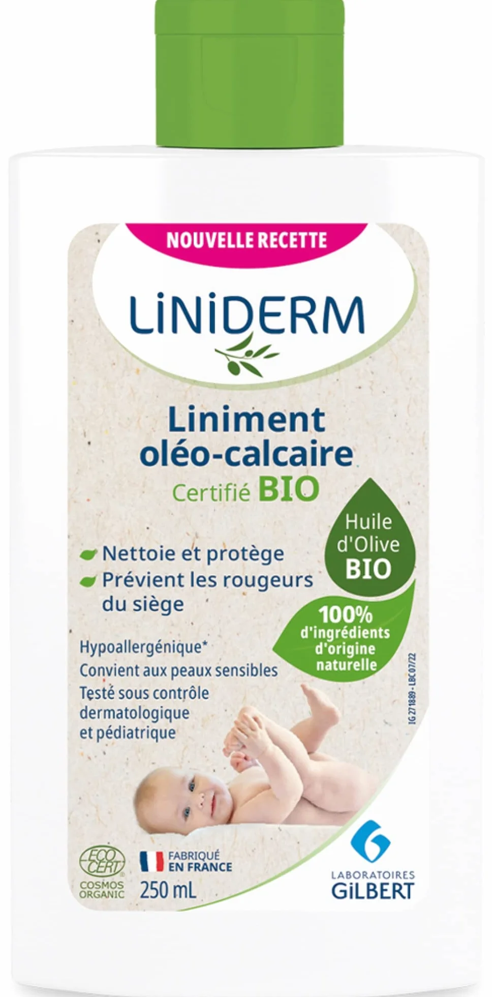 Liniderm Linimento Oléo-Calcaire Bio 250 ml