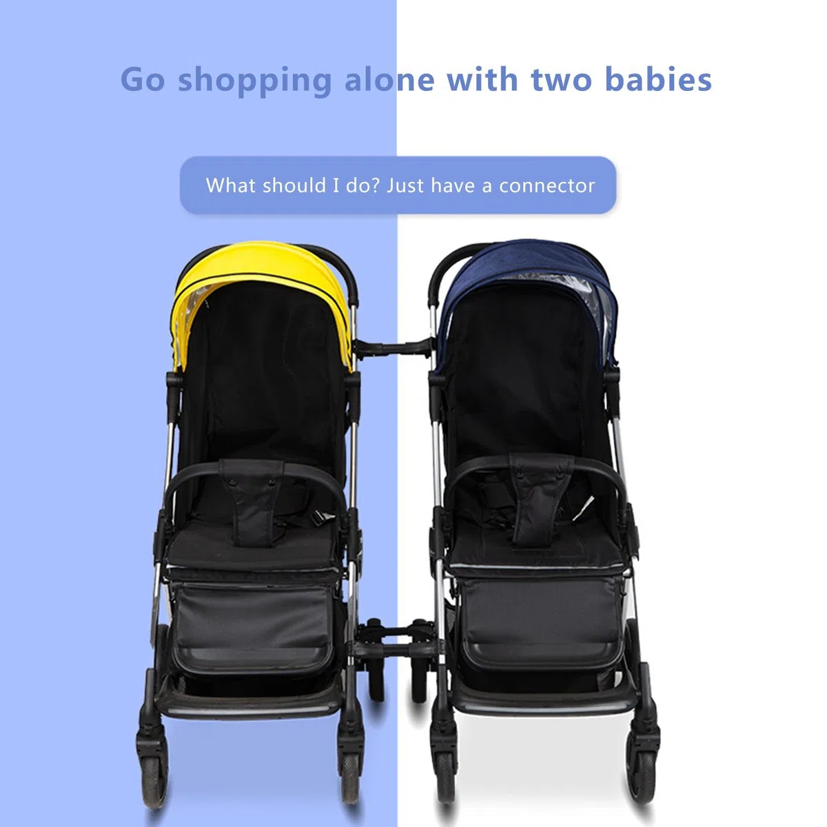 Conectores de cochecito gemelo - Cochecito de bebé gemelo | Conector de junta de cochecito | Cochecito Linker Gemelos | Conector de carrito | Gancho enlazador para cochecito de bebé | Articulaciones