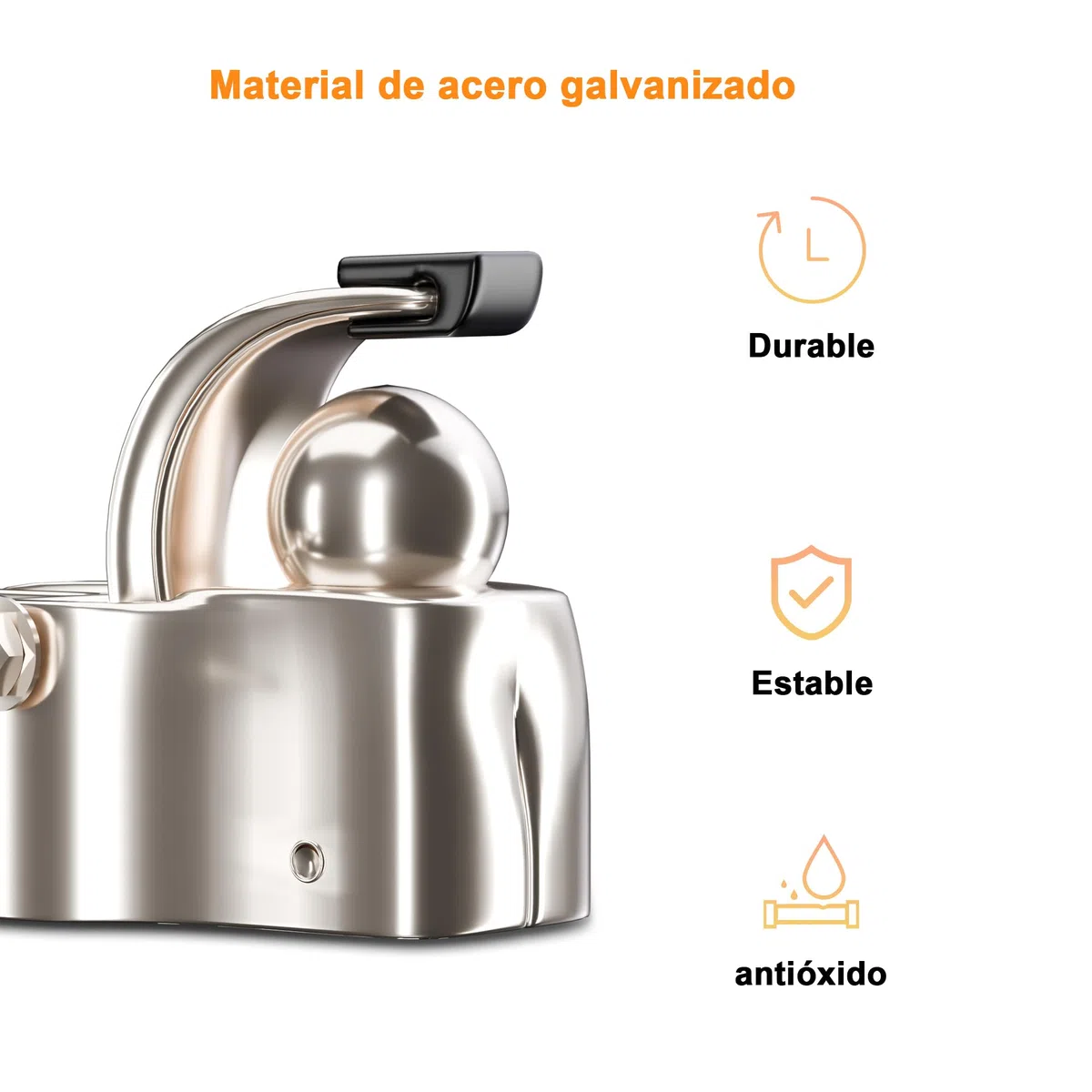 Enganche de Remolque para Bicicleta, Acoplamiento de Remolque de Carga, Enganche de Remolque de Bicicleta de Acero galvanizado Compatible con Todas Las tijas de sillín de Bicicleta estándar