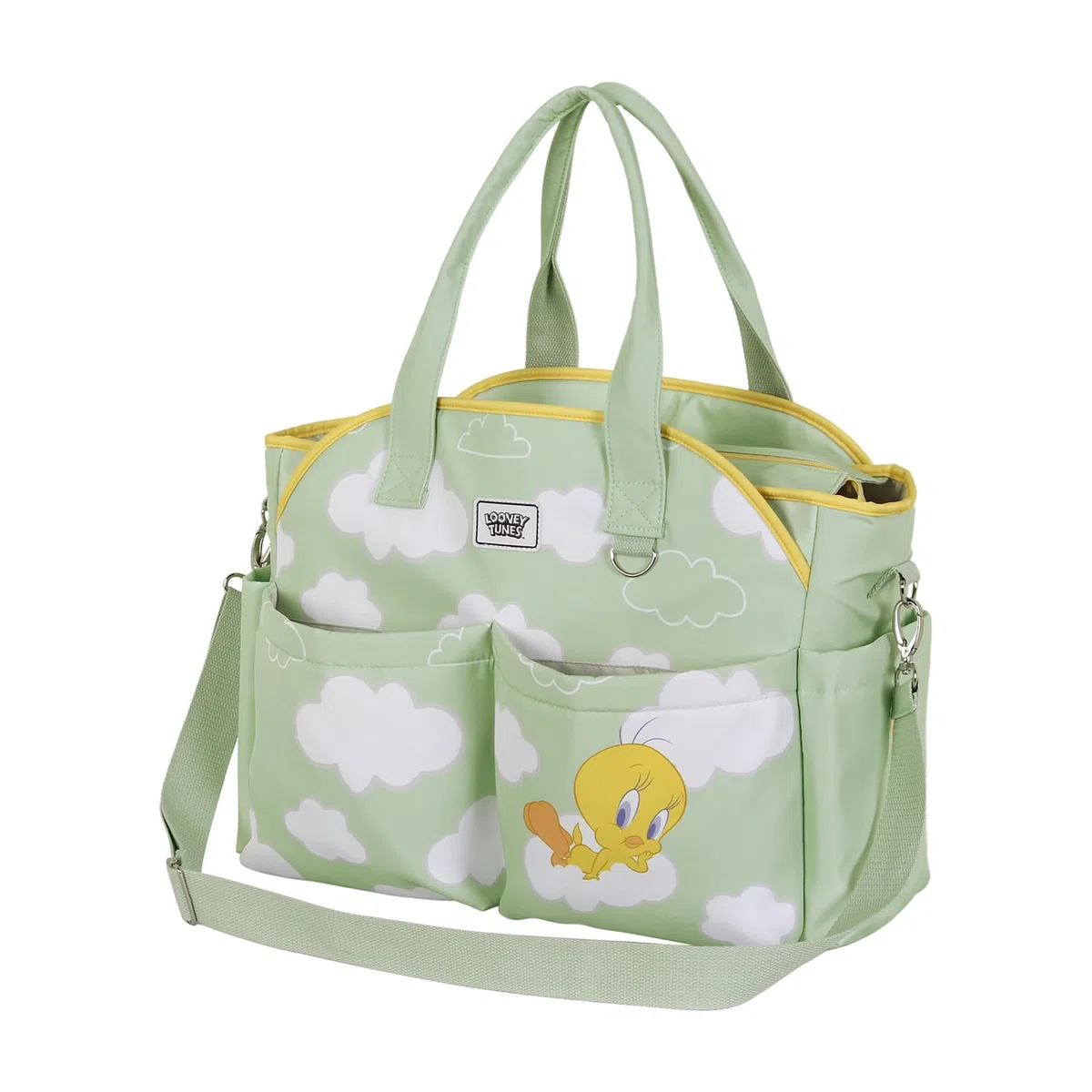 Tweety (Piolín) Clouds-Bolso para Carro de Bebé Mommy, Verde, 44 x 32 cm