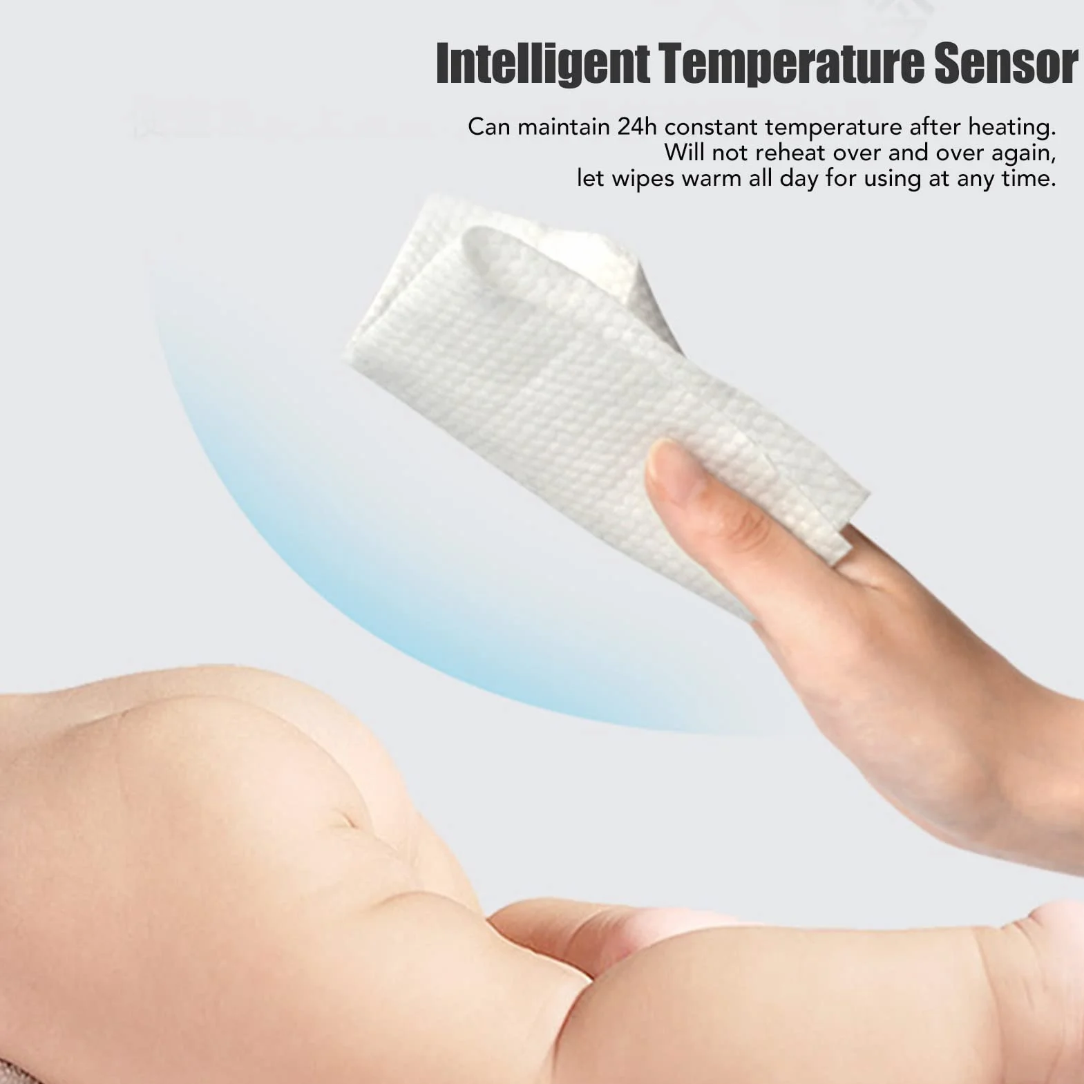 Calentador De Toallitas Para Bebé, Calienta Toallitas Humedas Bebe, Gran Capacidad Calentamiento Uniforme Inteligente USB Calentador Toallitas Humedas Bebe Calienta Toallitas para Bebés