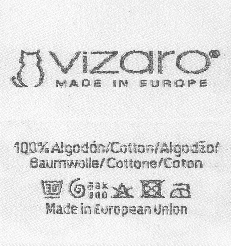 Vizaro - Colchoneta Universal Silla Paseo - Acolchada Fina con Reductor y Sujección para Cabeza Bebé -Reversible - 100% Algodón - Hecho UE, OekoTex