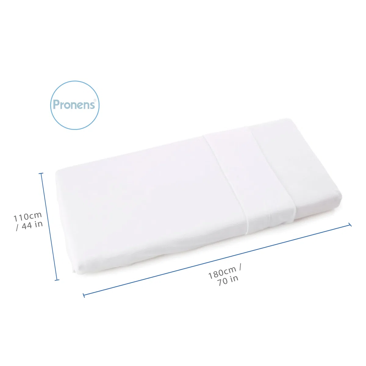 Pack de 2 Sábanas encimeras Blancas para Cuna de bebé y hamacas de guardería Tejido Suave y Resistente sin elásticos para los niños. Personalizable con el Nombre Bordado 110 x 180 cm.