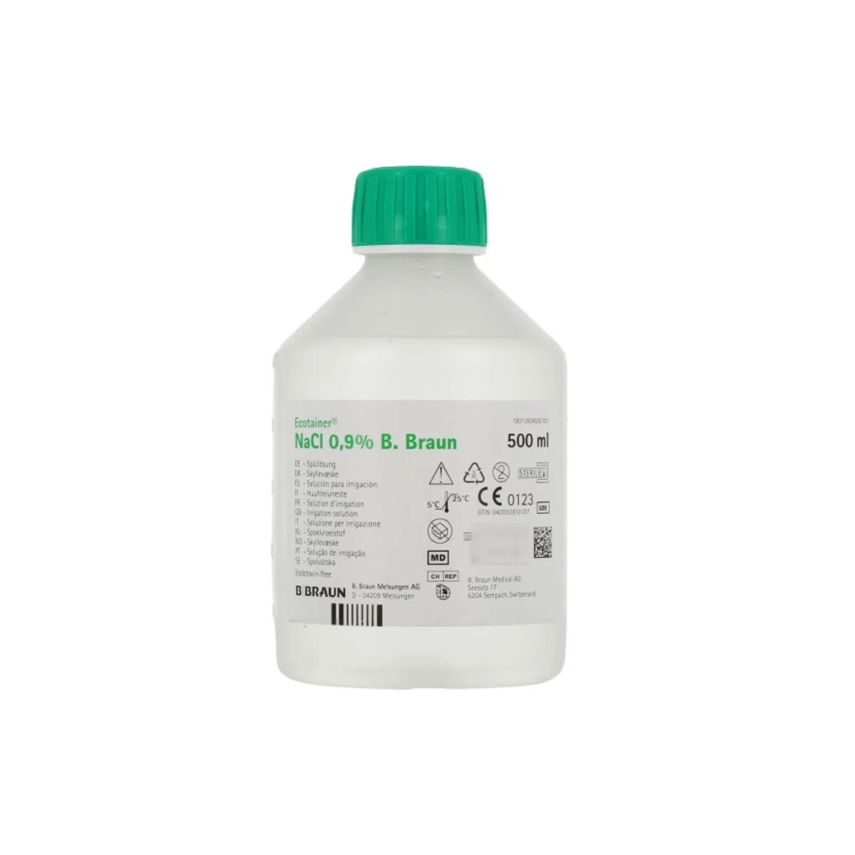 B-BRAUN | Suero Fisiológico | Fluidifica y Humedece las membranas mucosas nasales | Elimina los secretones | Permite el enjuague y tratamiento de heridas | Hidratación de vendajes | Lote de 3x500ML