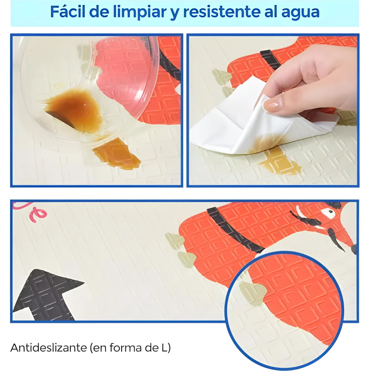 Edibaby, Alfombra Bebé Acolchada Plegable, Diseño Infantil, Colchoneta de Juegos para Suelo, Reversible, XPE, Tapete Baby Play Mat (Native | 200x180 | 1 cm)