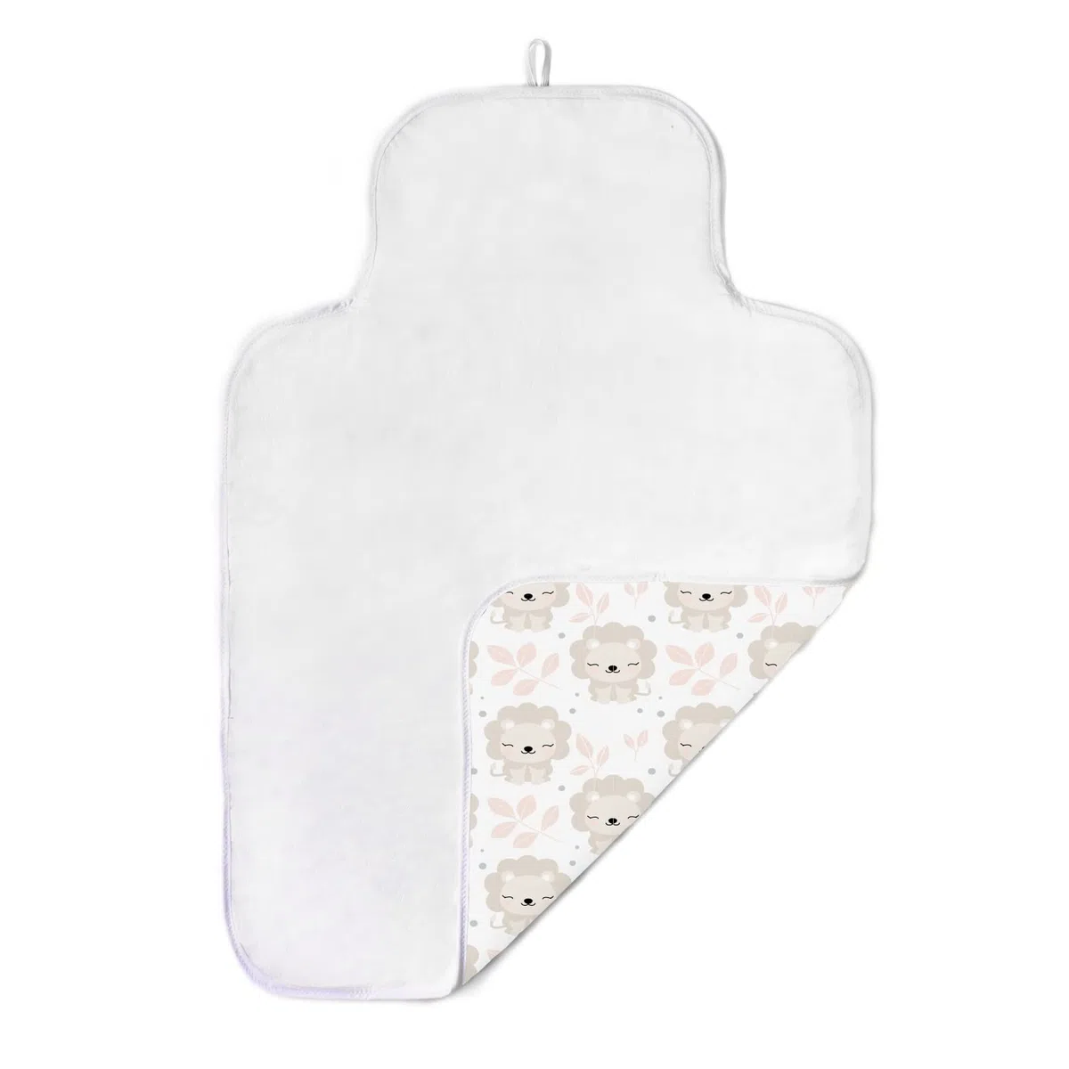 Cambiador Impermeable Portatil para Bebe Personalizado con su Nombre.Varios modelos.Regalo recien nacido. (leon)