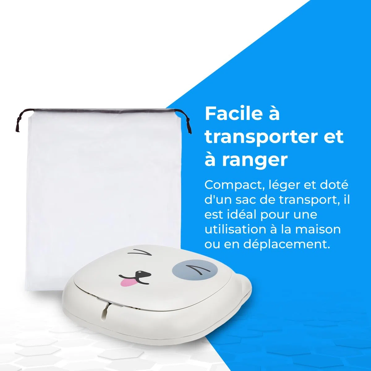 NK Orinal Infantil - Inodoro para bebes y niños, Portátil, Plegable, Diseño Infantil, Aprendizaje, Higiénico, Transición Pañal Baño, Aprendizaje, Divertido, Seguro, Fácil de Usar - Incluye bolsas