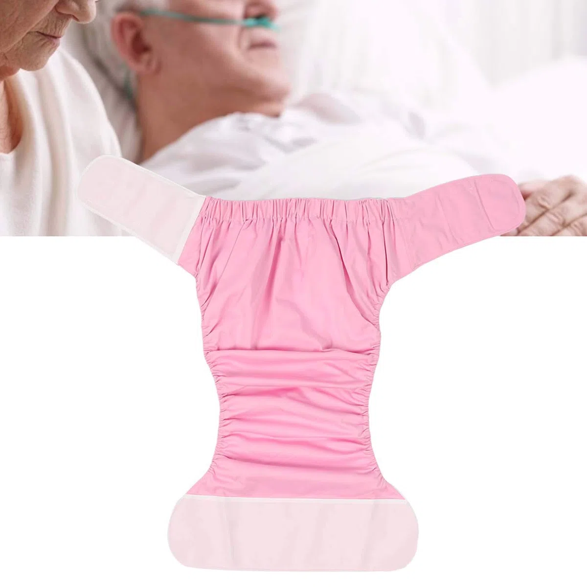 Pañales de natación para adultos, resistentes al agua, reutilizables pañales de tela para personas mayores, pañales de bolsillo (talla única)