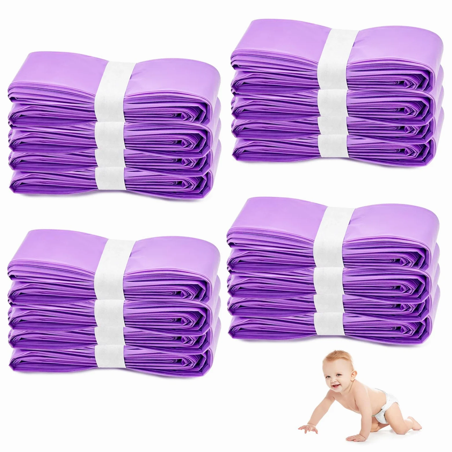 qianduoduo 16 Piezas Recambios Cubos de Pañales, Recambios ORIGINALES, Papelera Pañales ORIGINALES, Litter Locker II, LitterLocker Fashion