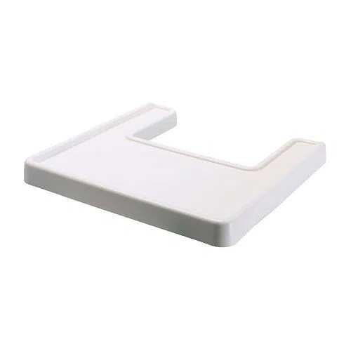 2 bandejas para trona, color blanco