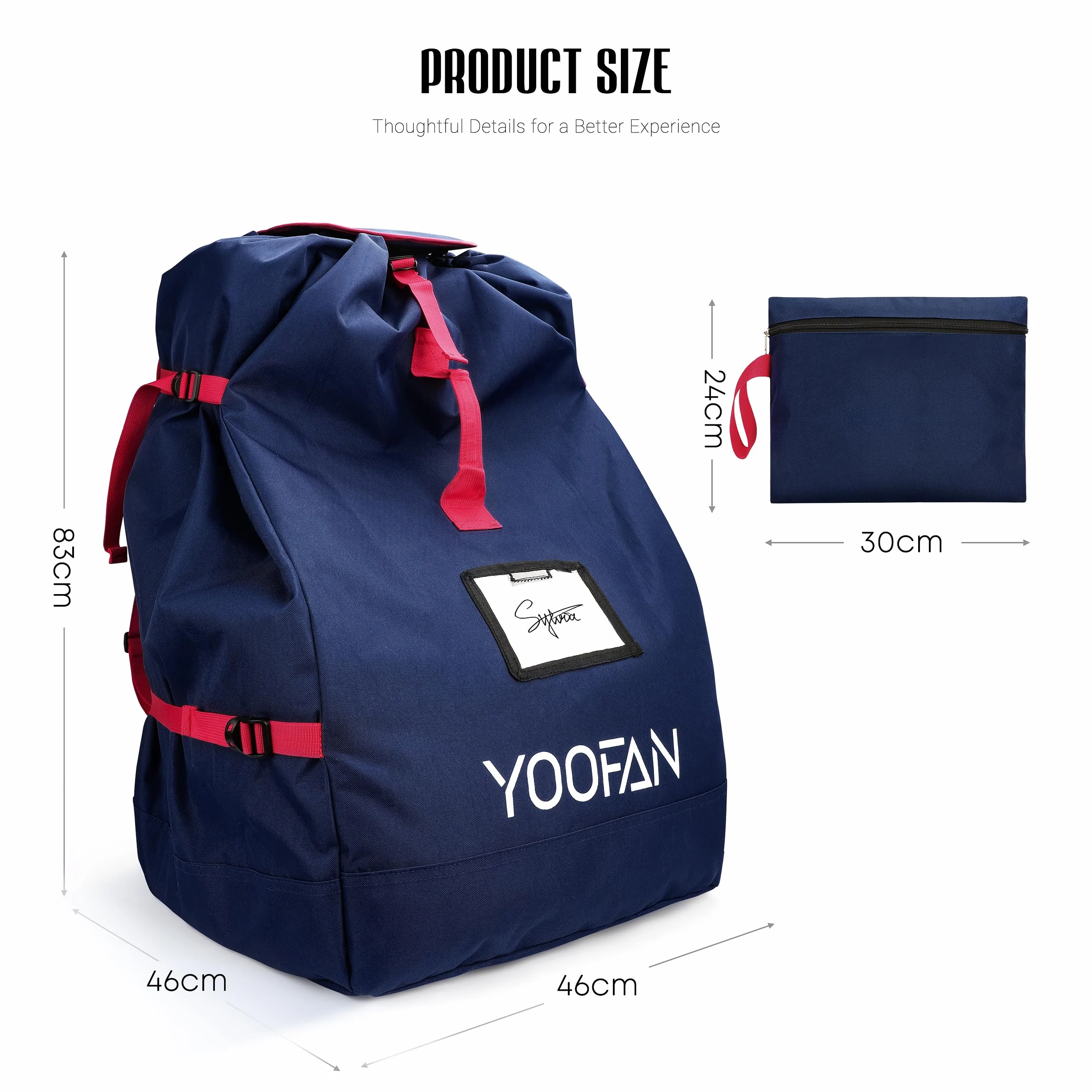 YOOFAN 900D Bolsa Transporte Universal para Silla de Paseo y Cochecito - Nueva Amélioration Robusta