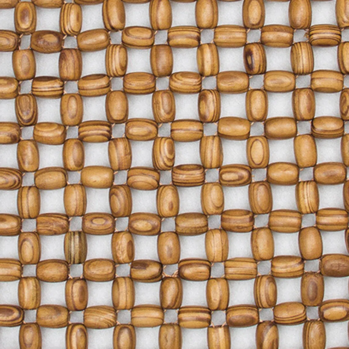 Cojín de asiento con perlas de madera, cojín de asiento de bolas de madera, masaje para asiento de coche, 43,5 x 43 cm