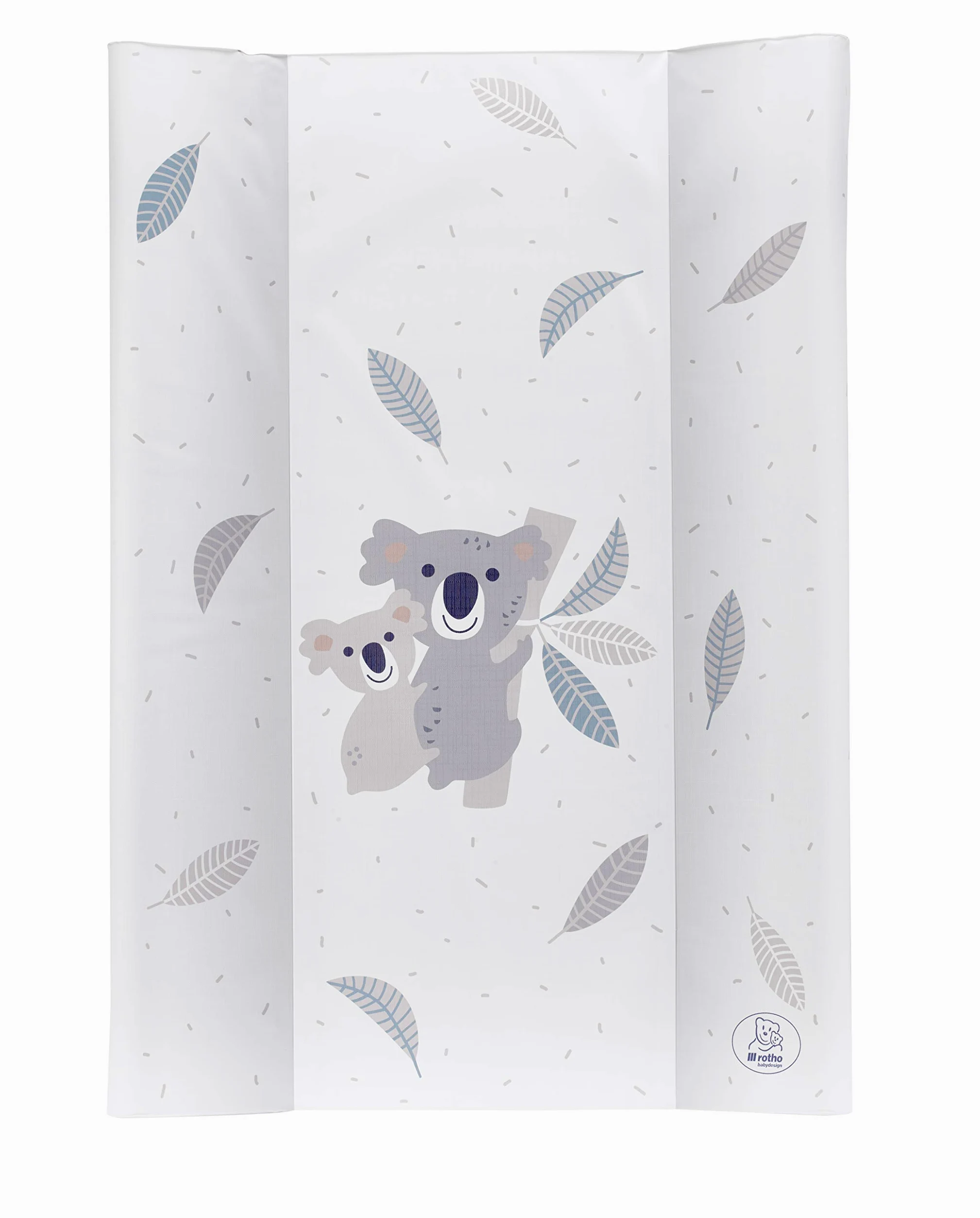 Rotho Babydesign Cambiador con cuña, 0+ Meses, Adorable diseño de koala, Bella Bambina, 20099 0001 CQ, blanco