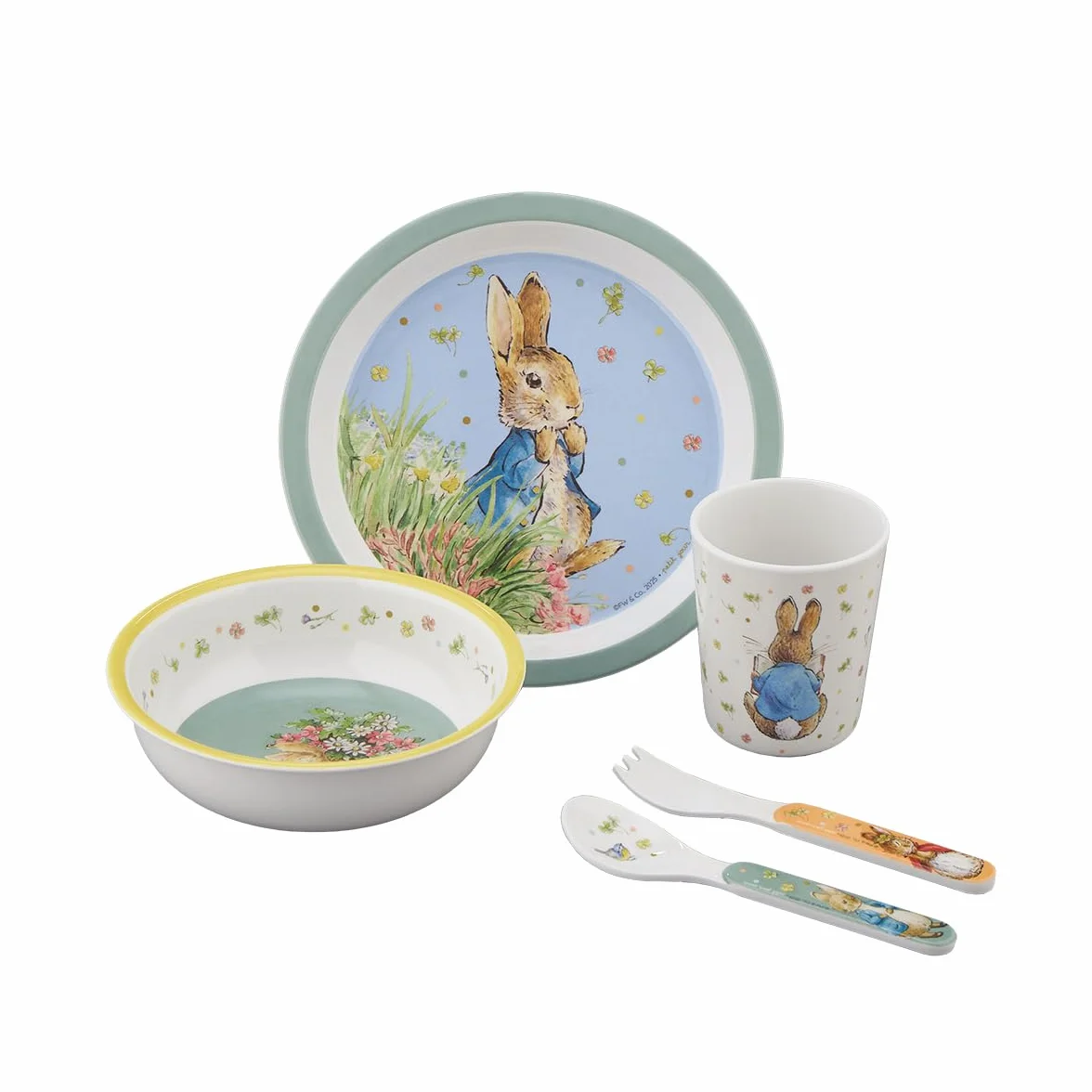 Caja de regalo para niños de 5 piezas Peter Rabbit