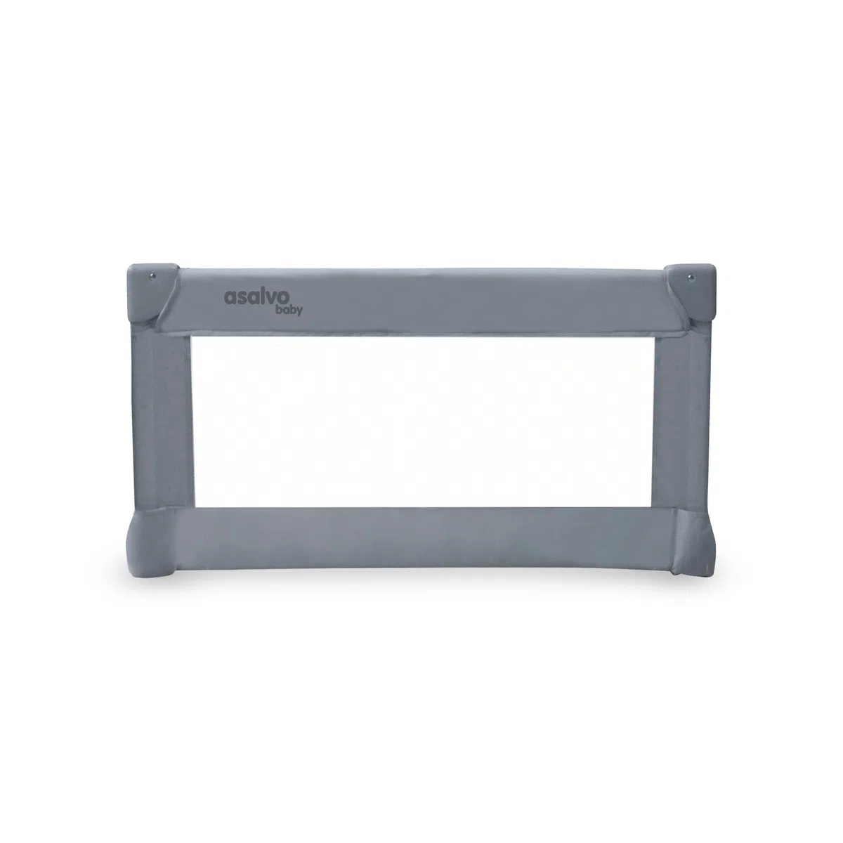 Asalvo Barrera de Cama Protección Anticaídas, Barandilla Plegable y Portátil, Fácil Montaje, Diseño Seguro y Compacto – Barrera de Seguridad 90CM Gris