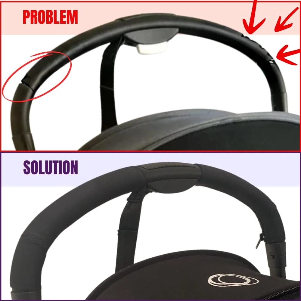 PROTEC TIF | Fundas Protectoras de Neopreno para Manillar Compatible con Bugaboo BUTTERFLY (Se colocan sobre las Fundas originales)