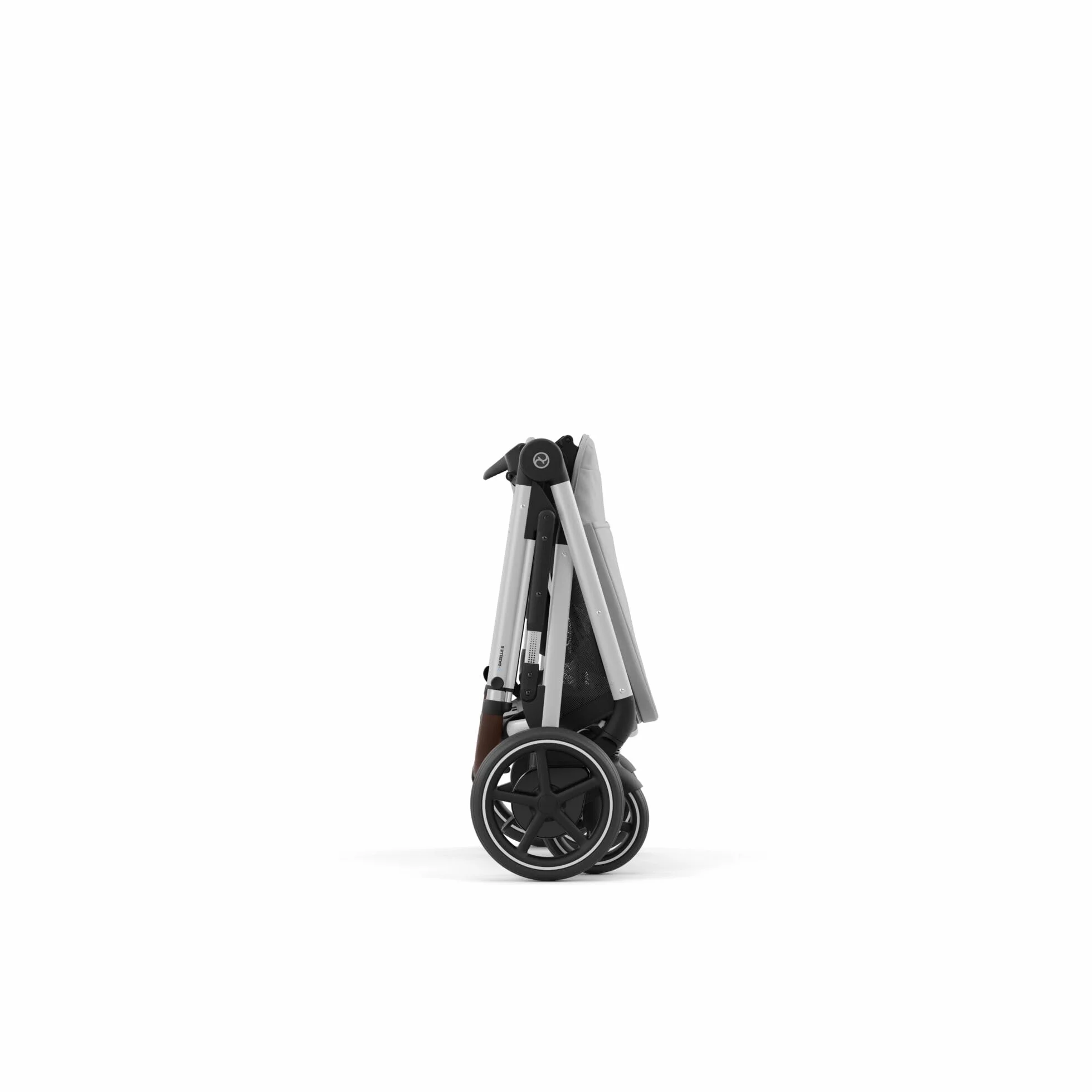 CYBEX Cochecito dorado e-GAZELLE S, Máx. 22 kg (modo individual) / 2x 22 kg (modo Dúo), Sistema todo en 1 con accionamiento eléctrico y 20+ configuraciones, Gris Piedra