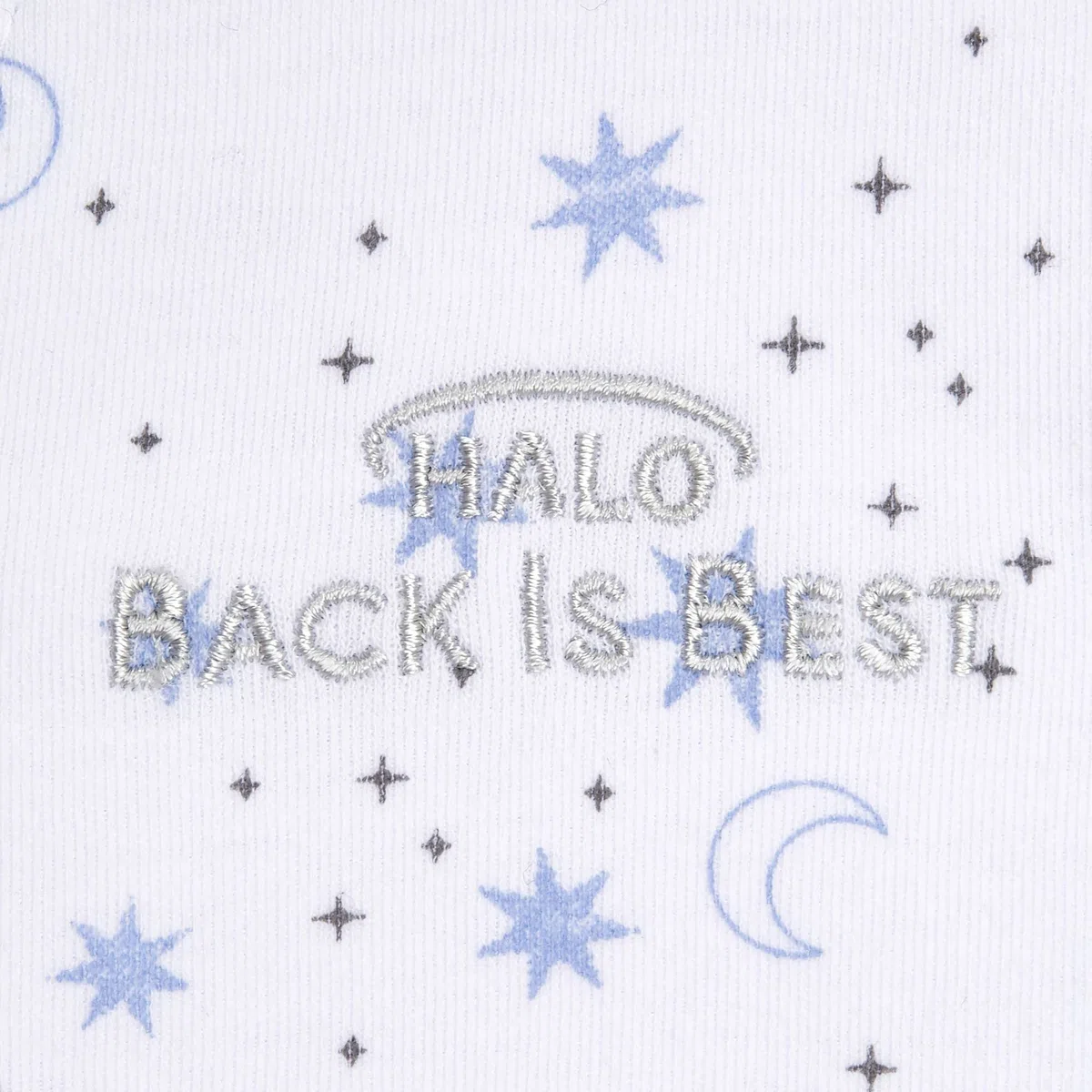 HALO Sleepsack - Arrullo para recién Nacido de 1,5 togs para Dormir, Manta para Envolver al bebé de 100% algodón, Unisex, Color Azul, de 3 a 6 Meses