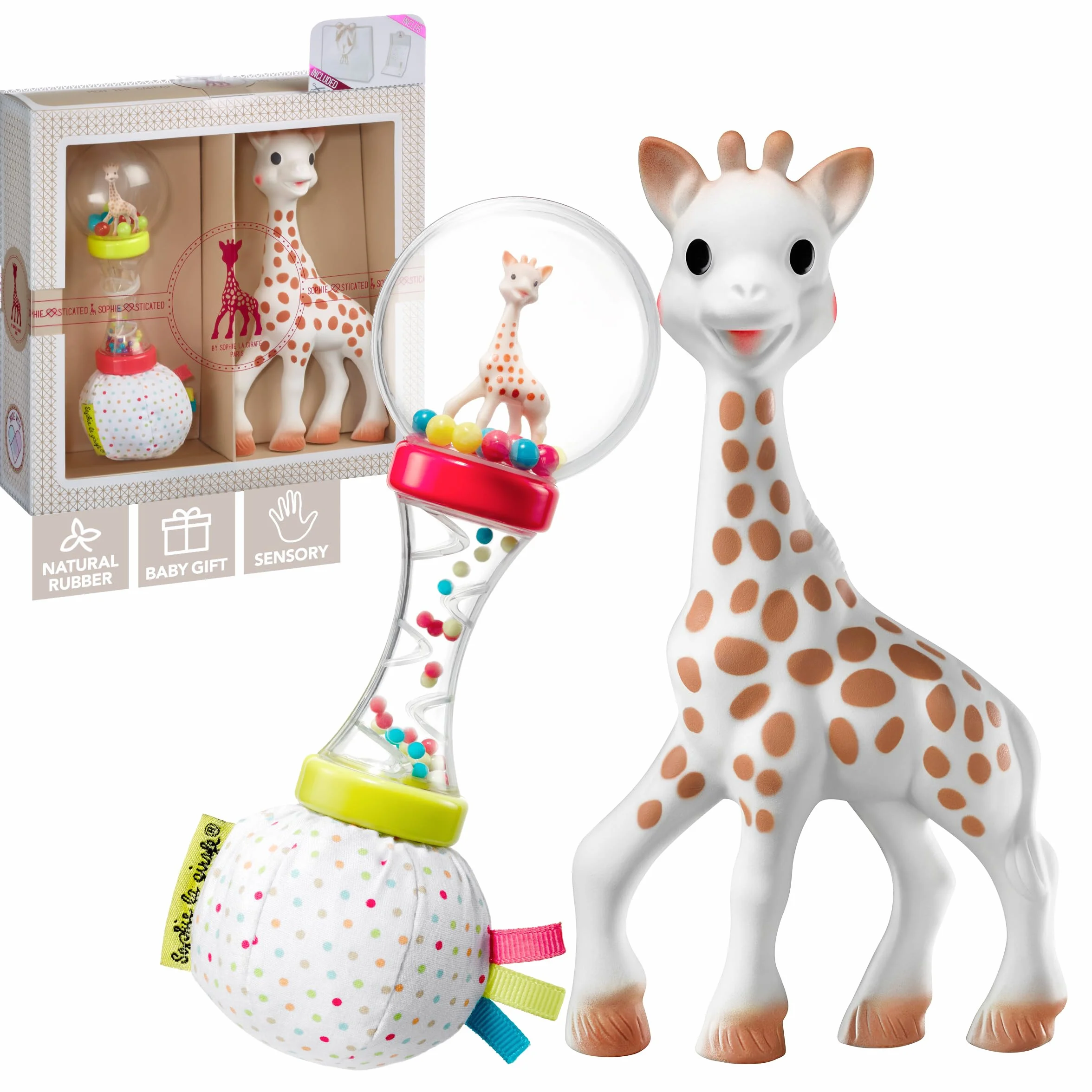 Sophie la Girafe - Set Nacimiento + Sonajero Soft - Desde el Nacimiento
