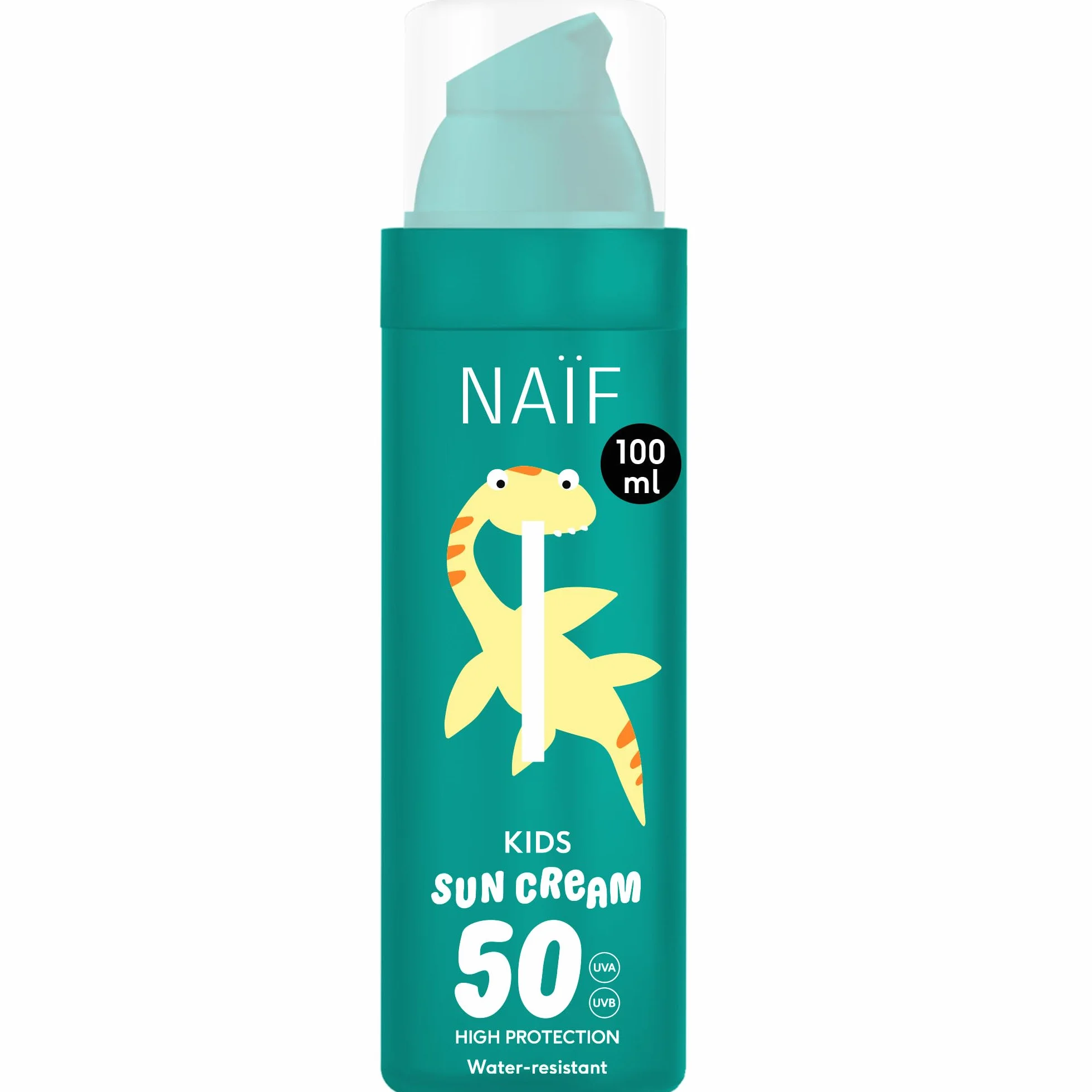 Naïf - Loción solar para niños - FPS 50 - A partir de 3 años - Protección UVA y UVB - Resistente al agua - Dermatológicamente probado - Sin microplásticos - Perfumado - 100 ml