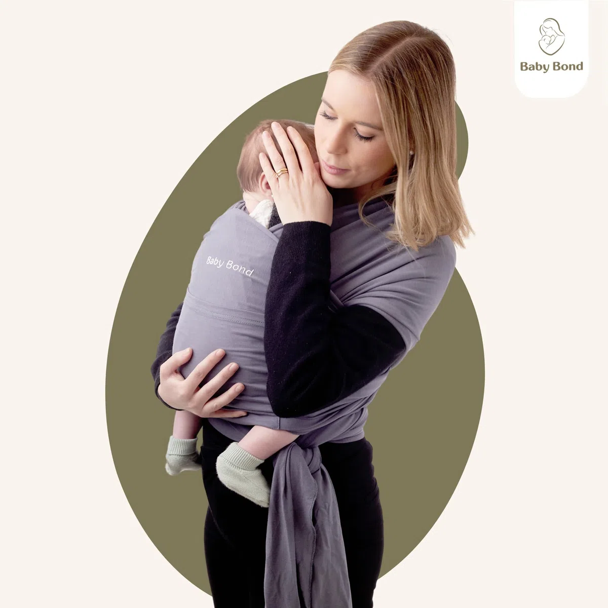 Fular Portabebés Ergonómico – Tejido Suave de Materiales Naturales | Transpirable, Fácil de Poner y con Bolsillo | Desde Recién Nacido hasta 15 kg | Talla Única – Calma a tu Bebé y Libera tus Manos