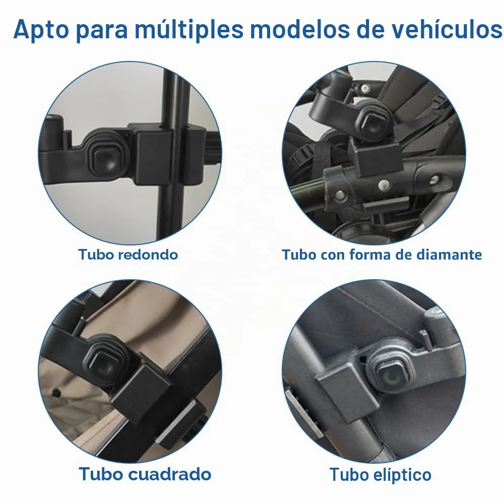 Barras de parachoques universales para cochecito, reposabrazos de cochecito, reposabrazos de ángulo ajustable, manillar protector para la mayoría de cochecitos de bebé, color negro