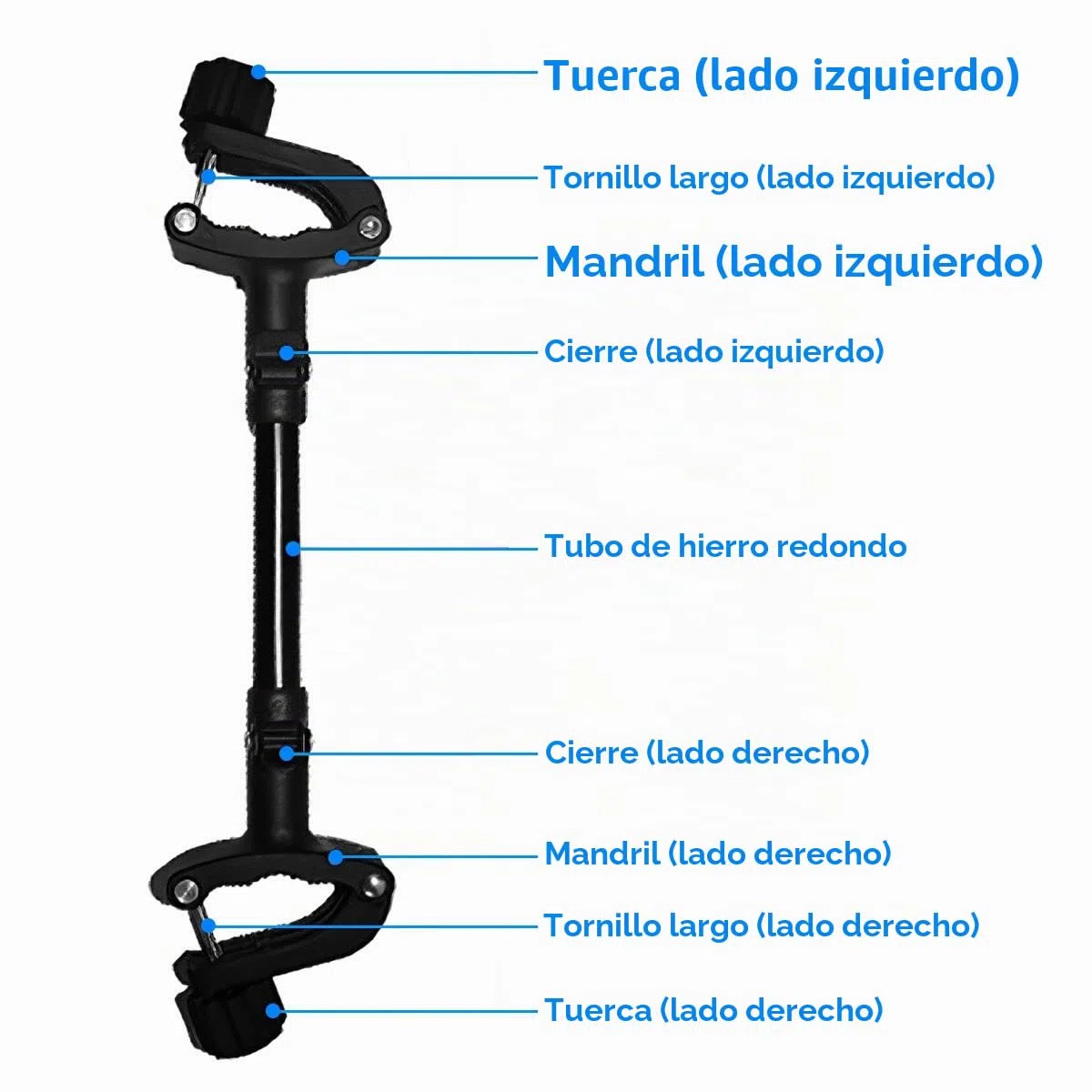 Conectores de cochecito de bebé gemelo 3 piezas, conectores universales para silla de paseo de bebé Cochecito conjunto gancho acoplador Bush liberación rápida