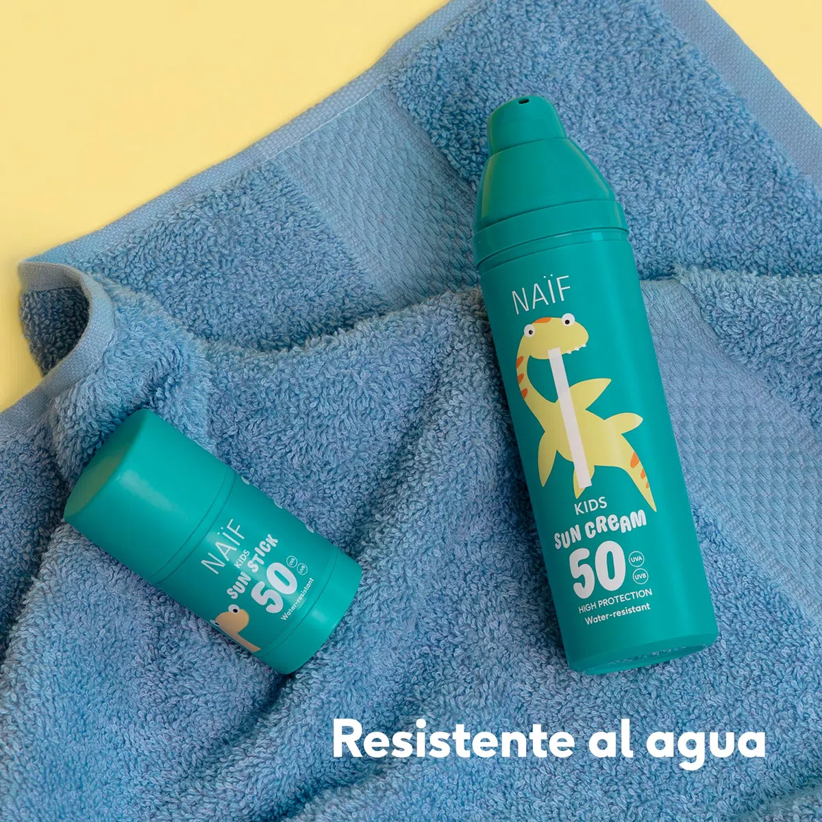 Naïf - Loción solar para niños - FPS 50 - A partir de 3 años - Protección UVA y UVB - Resistente al agua - Dermatológicamente probado - Sin microplásticos - Perfumado - 100 ml