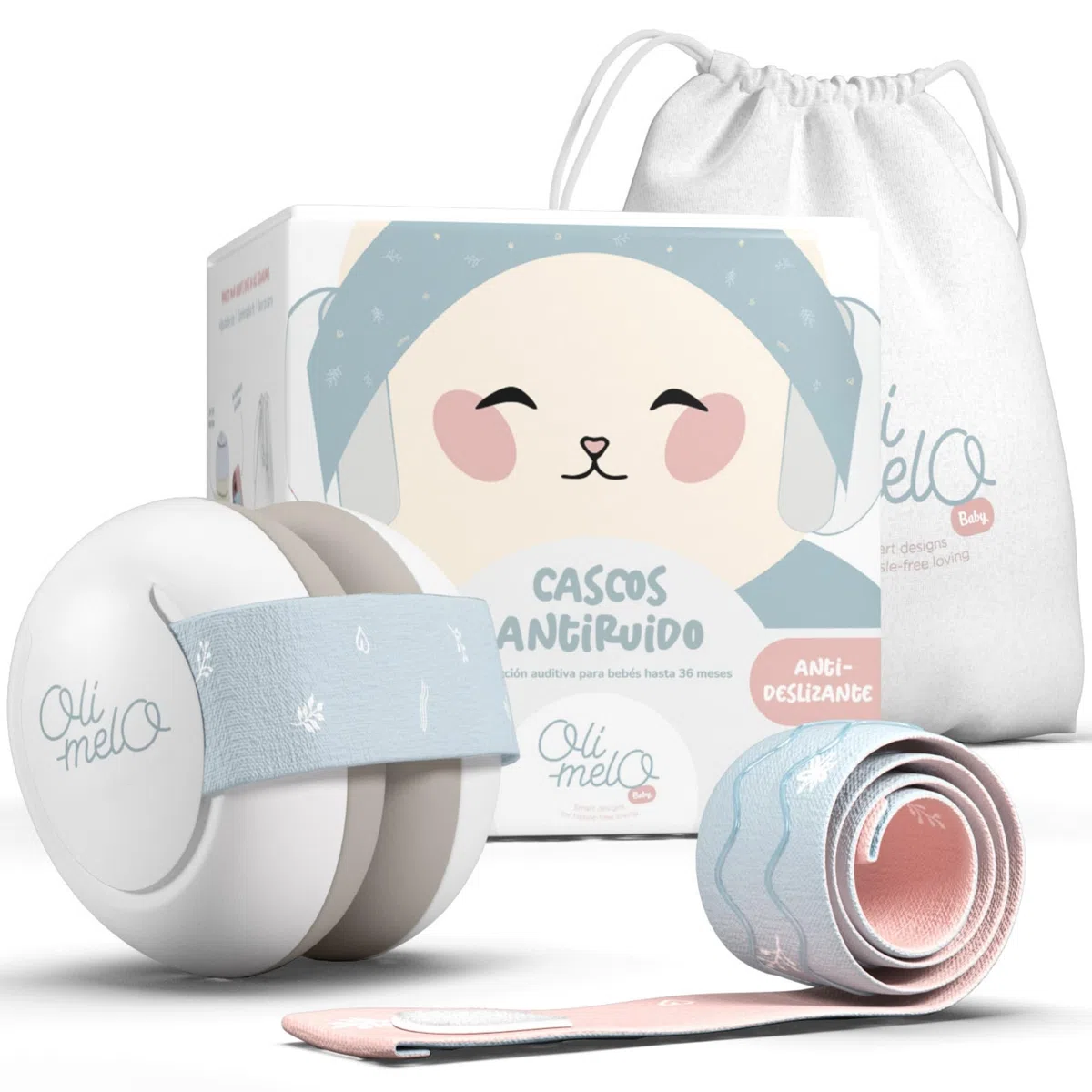 Cascos Antiruido para Bebé - Proteccíon hasta 34dB - CE - De Recién Nacidos hasta 36 meses - Insonorización del Ruido, Mejor Sueño, Avión y Viajes - Diadema Ajustable Antideslizantes