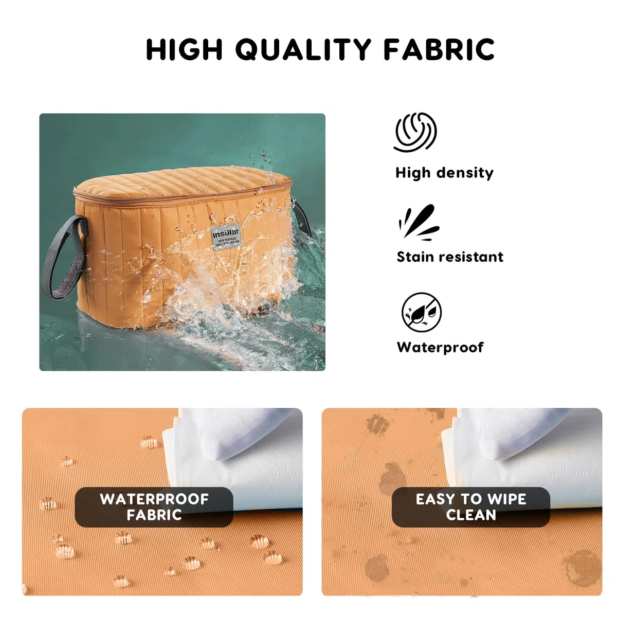 SONARIN Multifuncional Impermeable Bolsa Organizadora de Cochecito,Bolso Carrito Bebe Ligera Organizador para Coches de Paseo Bolsa de Almacenamiento de Cochecito Universal