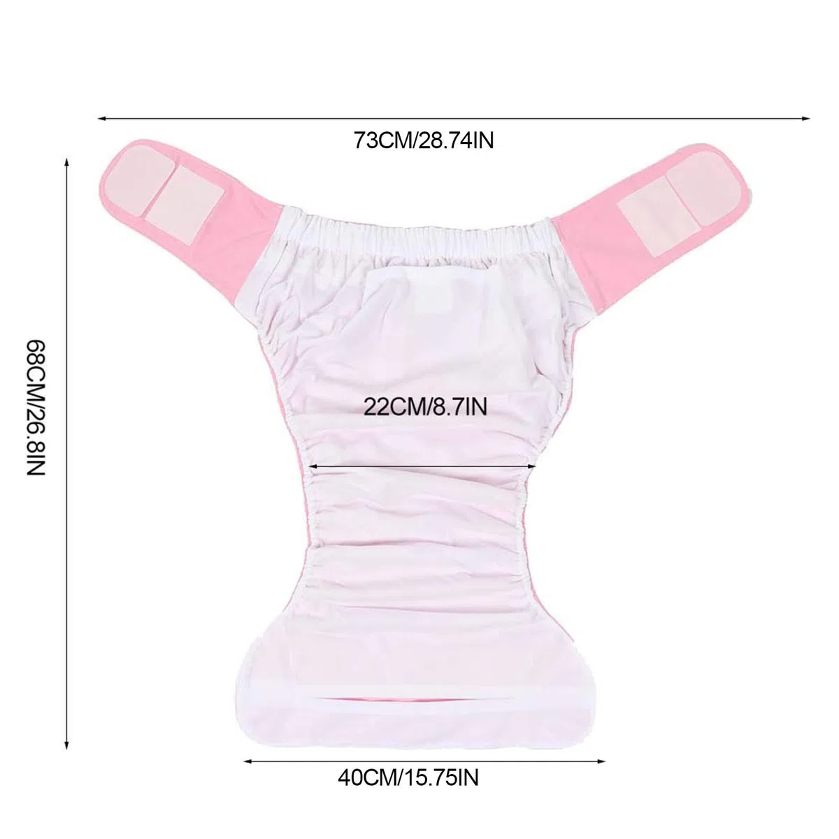 Pañales de natación para adultos, resistentes al agua, reutilizables pañales de tela para personas mayores, pañales de bolsillo (talla única)