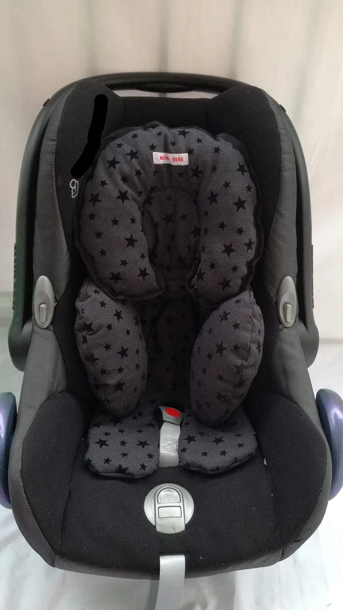 moon-bebe Reductor Antialérgico Universal MaxiCosi, Silla de Coche y de Paseo negro(black star)