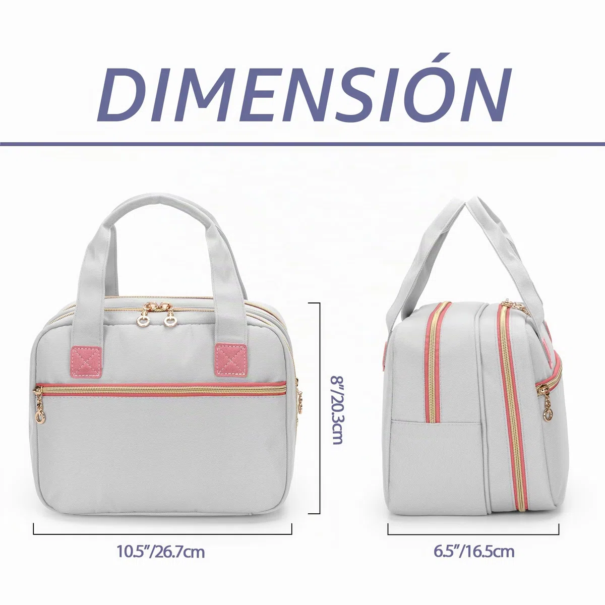 Damero Bolsa de Extractor de Leche portátil Compatible con Extractor de Leche Elvie y Willow, Bolsa de Transporte con Bolsa de Hielo para Extractor de Leche portátil
