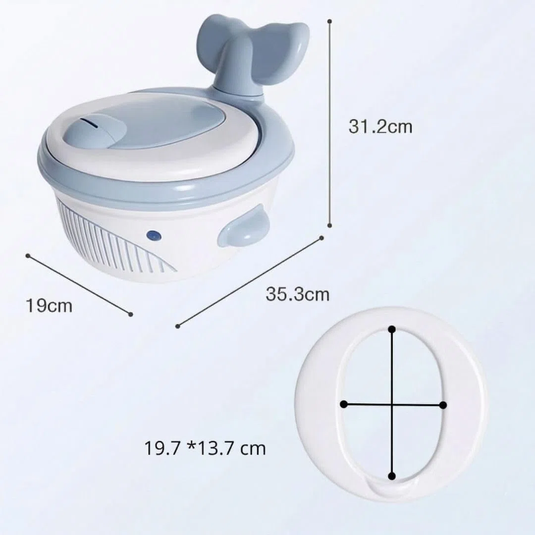 Orinal Infantil 3 en 1 | Tapa Extraíble con Reductor WC y Escalón | Asiento Acolchado | Antideslizante | Protección Antisalpicaduras | Retrete Portátil Bebé | Fácil de Limpiar y Guardar