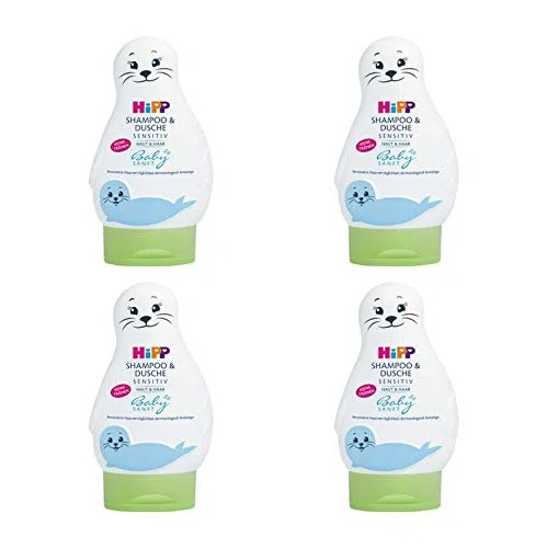 Hipp Babysanft champú y ducha, 4-pack (4 x 200 ml)