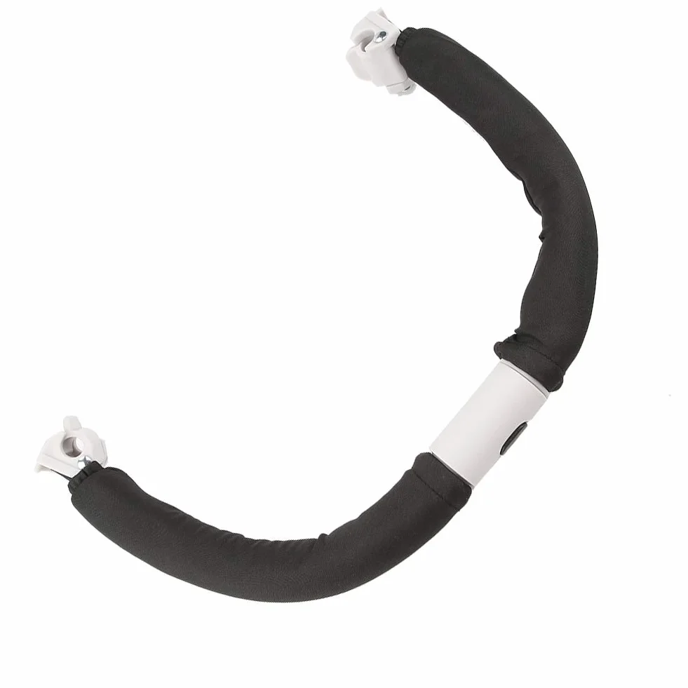 Manillar Ajustable para Cochecito de Bebé, Barra de Armrest y Parachoque Negra