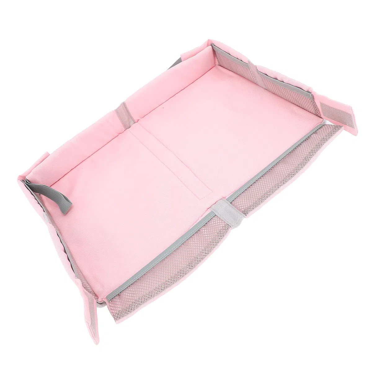 Yinhing Cubierta Plegable para Bandeja de Viaje, Bandeja Multifuncional para Avión para Niños y Adultos, Bolsa para de Mesa para Aviones y Trenes, Diseño Elegante (PINK)