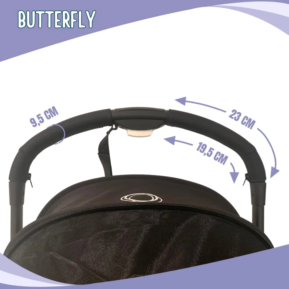 PROTEC TIF | Fundas Protectoras de Neopreno para Manillar Compatible con Bugaboo BUTTERFLY (Se colocan sobre las Fundas originales)