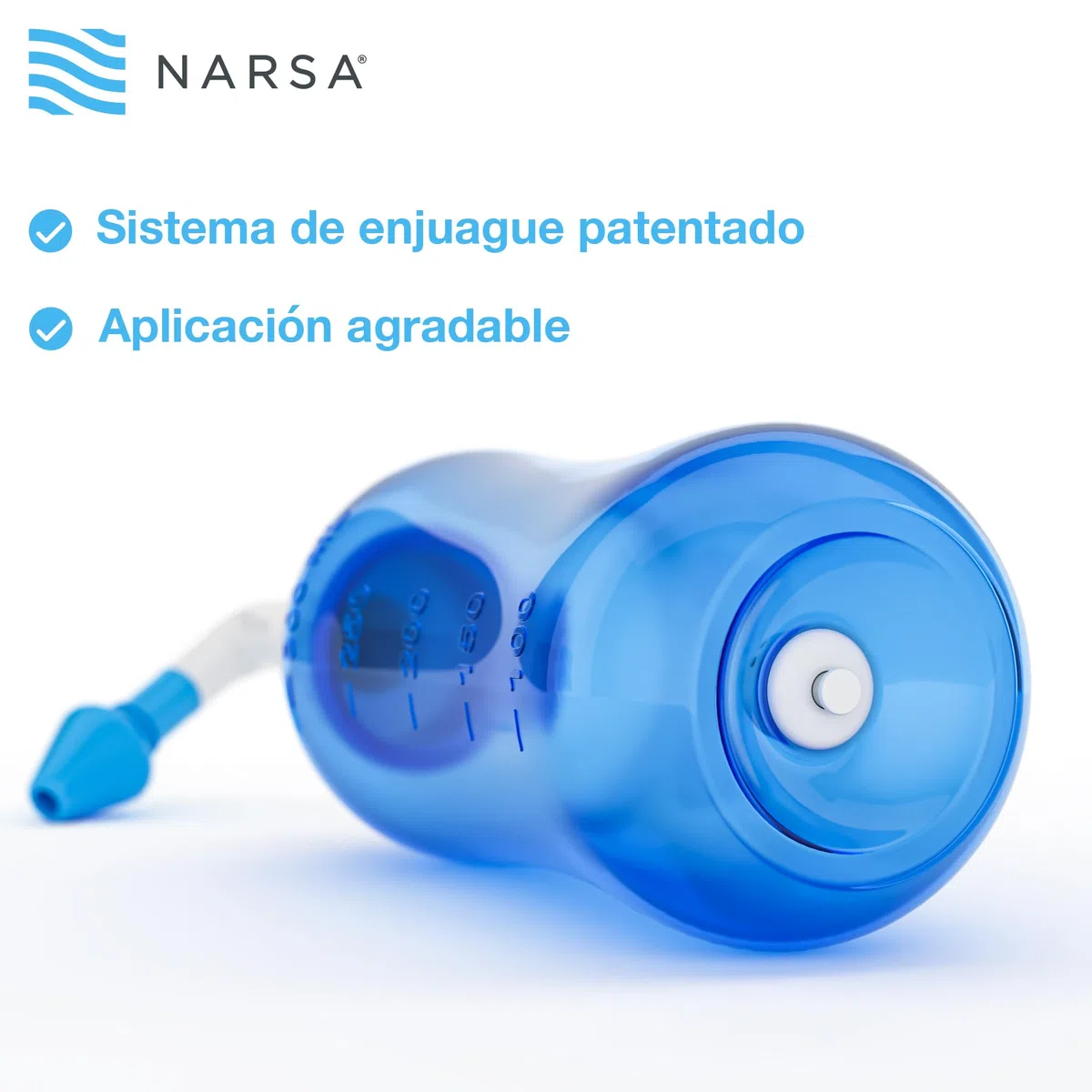 NARSA Set de lavado nasal con 30x sal lavado nasal · Para Aliviar la Congestión Nasal Causada por las Alergias, Infecciones, Polen y Impurezas