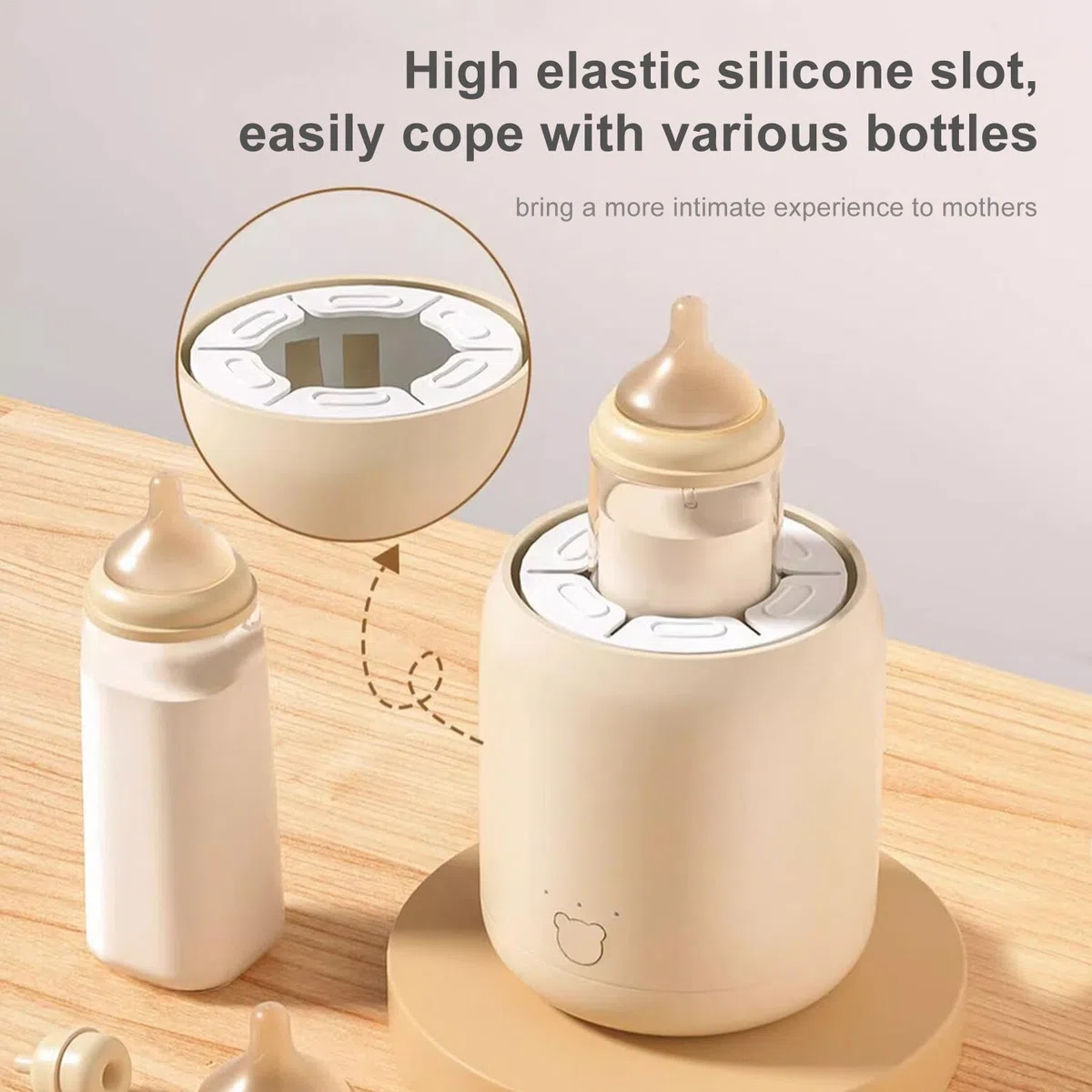 Agitador de biberones para bebé, mezclador eléctrico de fórmula de 3 velocidades, fabricante de botellas recargable por USB, agitador automático de biberones para mezclar suavemente, portátil