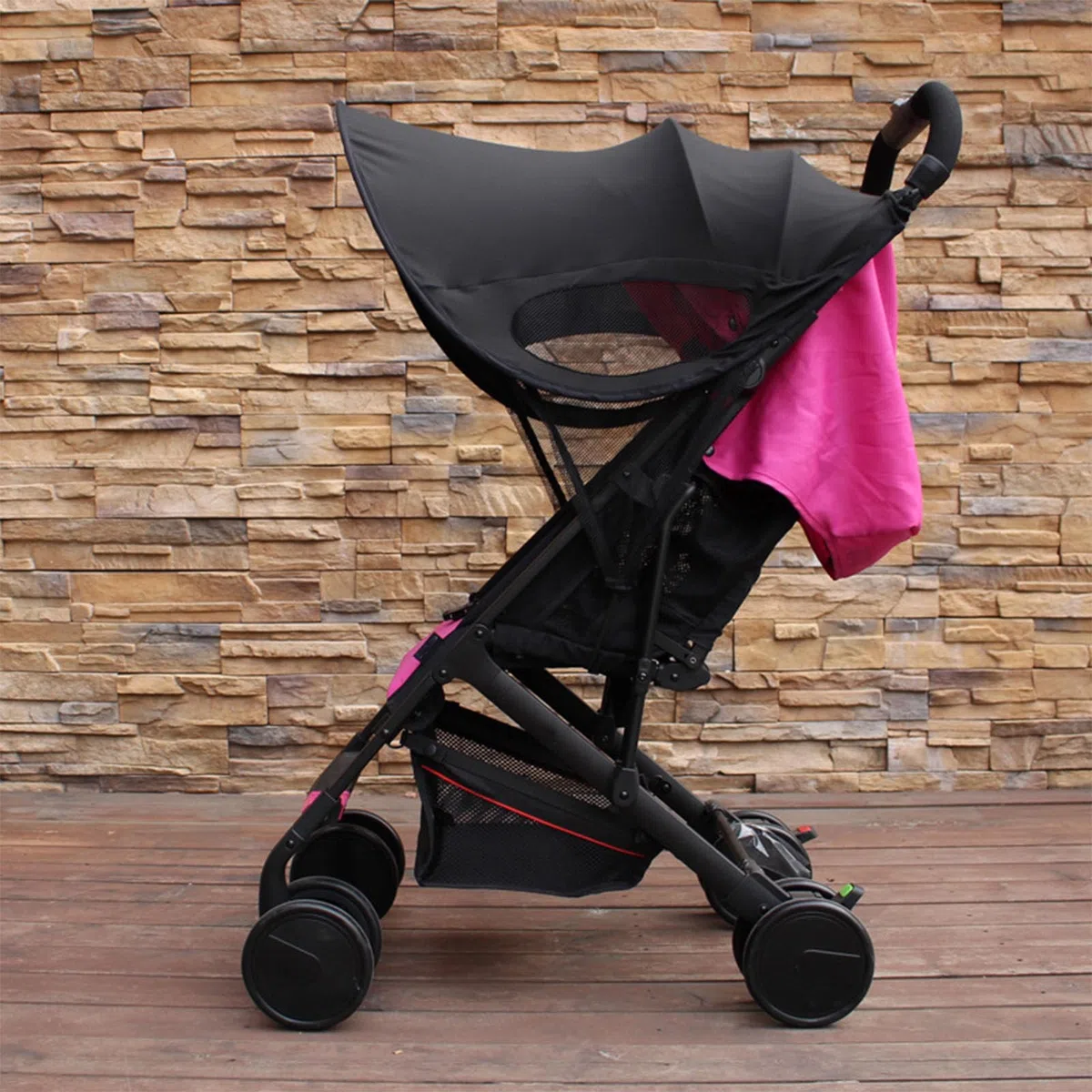 Cochecito Sun Shade Protección UV Escudo de Protección contra la Lluvia Ajustable Cochecito Canopy