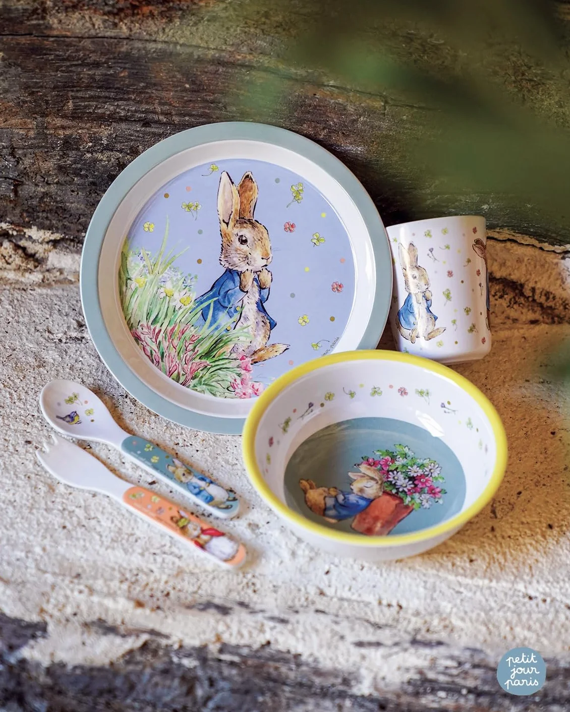 Caja de regalo para niños de 5 piezas Peter Rabbit