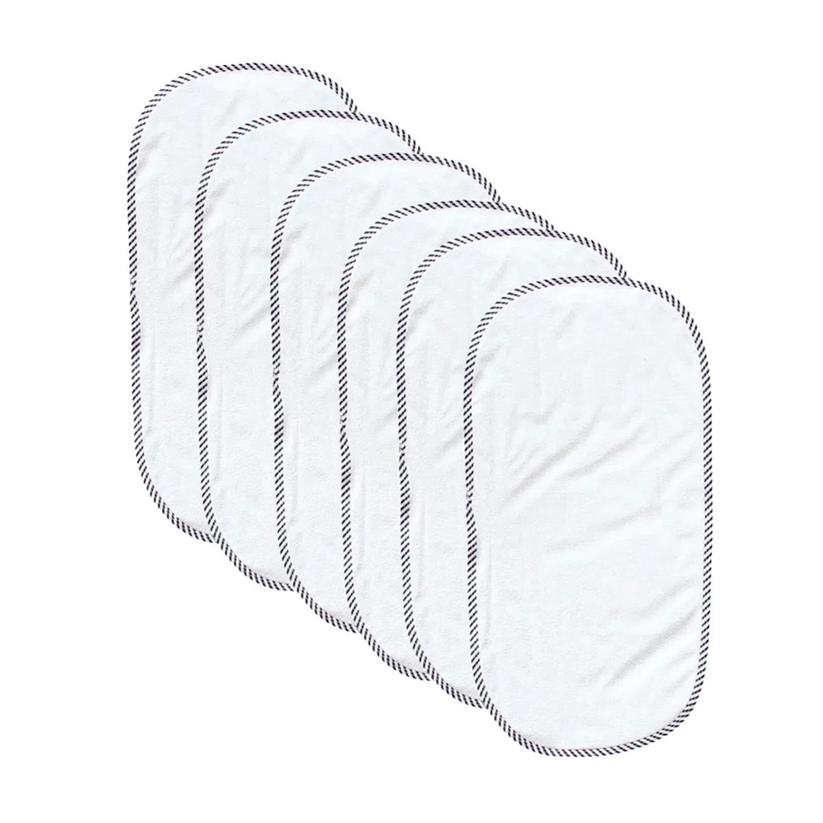 Cambiador suave de rayón de bambú, forro reutilizable impermeable, lavable, cambiador portátil para bebé, 6 unidades