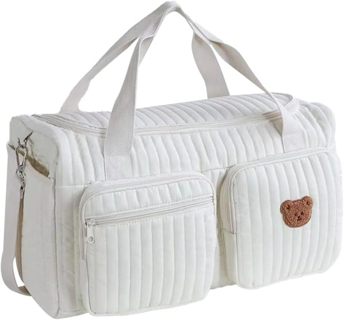 Bolsa de pañales para mamá genérica, ligera, acolchada, gran bolsa de pañales multifunción para maternidad y cambio de bebé para hospital y fin de semana