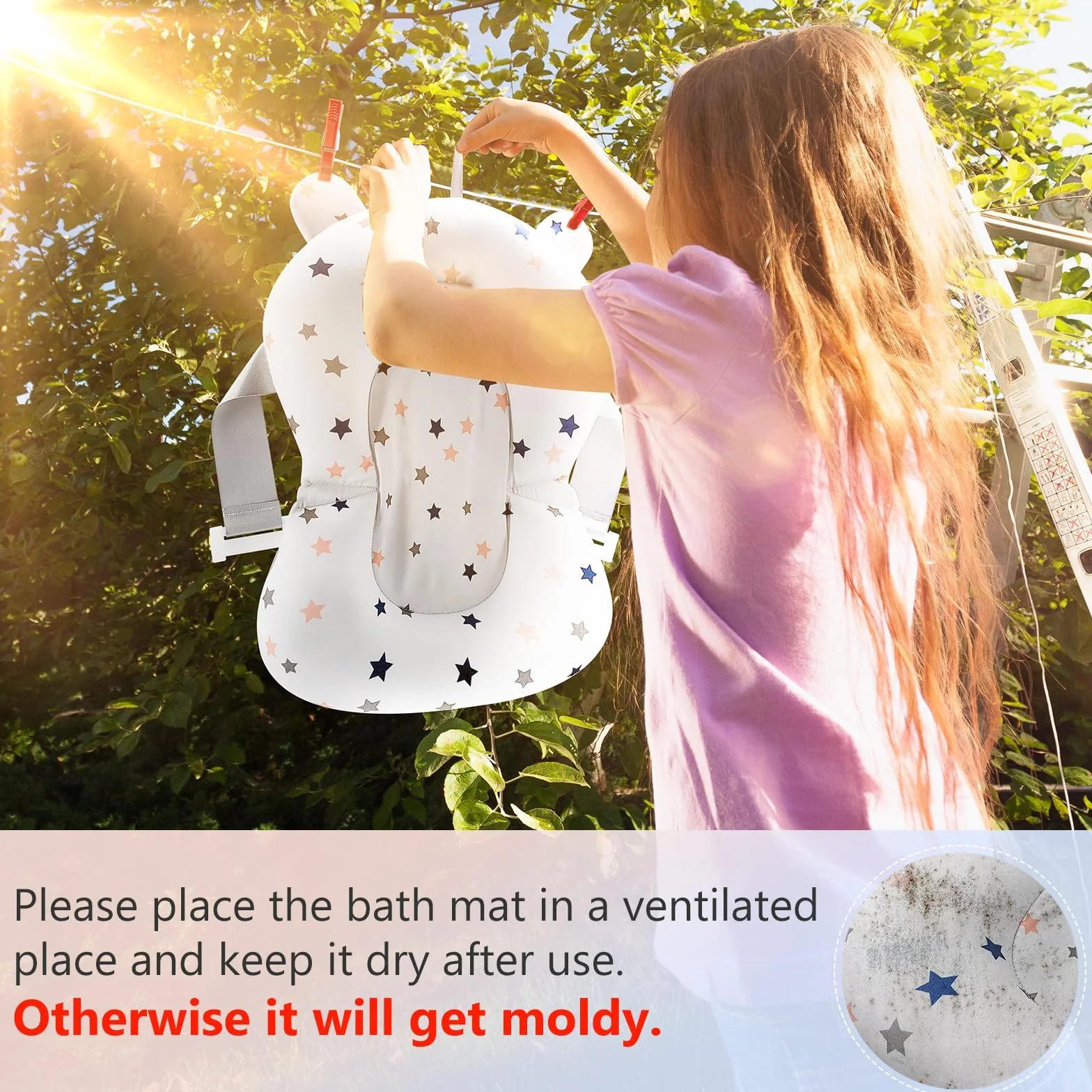 Cojin Bañera Bebe Asiento Baño Silla Recien Nacido Adaptador Hamaca Ducha Almohada Reductor Tina Almohadilla Malla Soporte Estrella