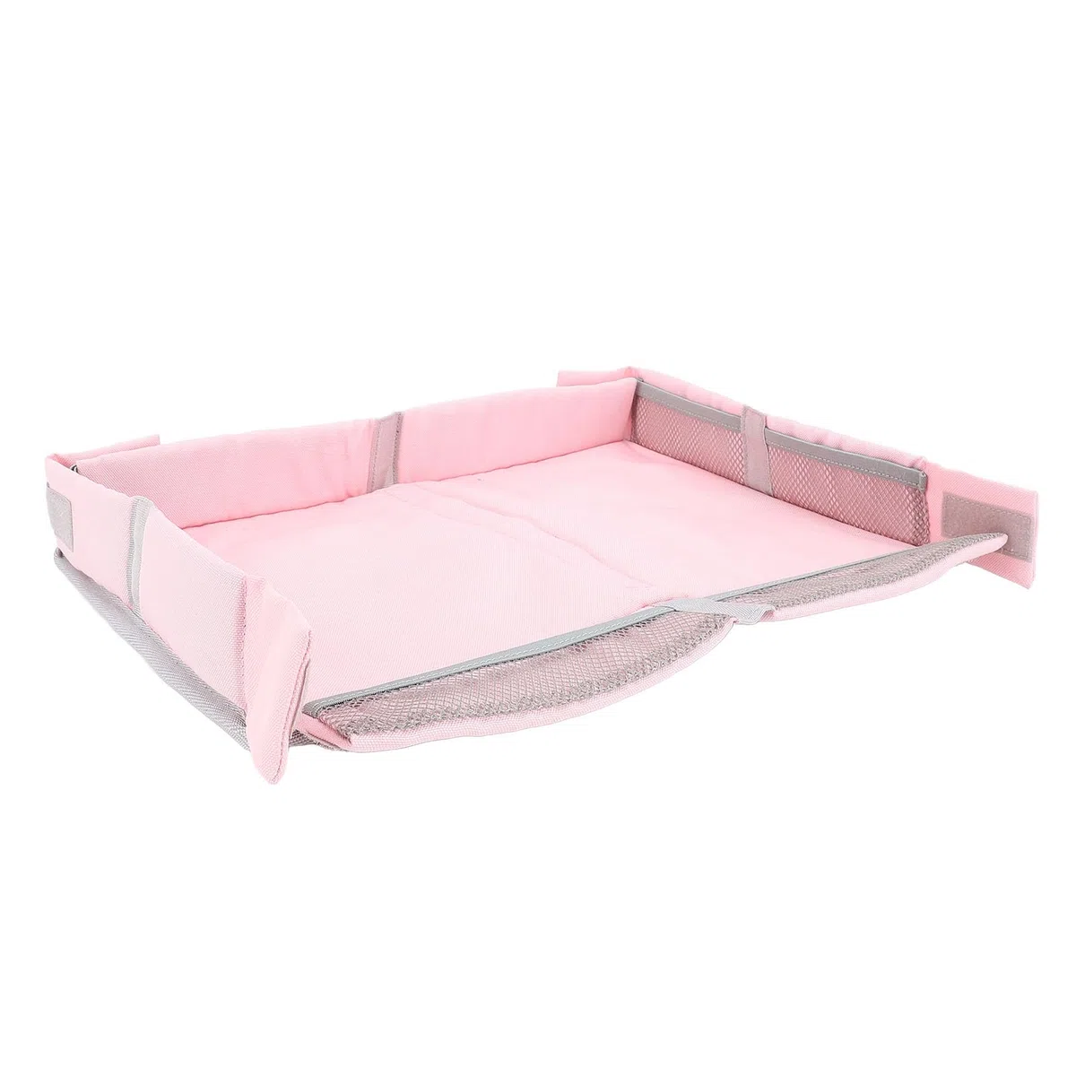 Yinhing Cubierta Plegable para Bandeja de Viaje, Bandeja Multifuncional para Avión para Niños y Adultos, Bolsa para de Mesa para Aviones y Trenes, Diseño Elegante (PINK)