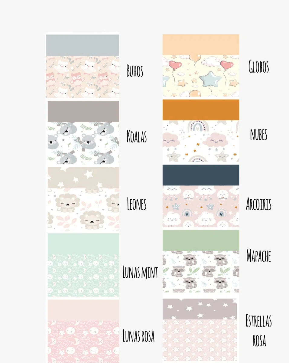 Cambiador Impermeable Portatil para Bebe Personalizado con su Nombre.Varios modelos.Regalo recien nacido. (leon)