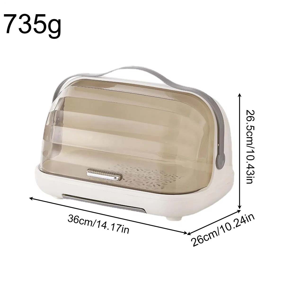 Genérico Secador De Biberones - Base Compacta Antideslizante | Organizador De Secado con Tapa Transparente | para Cocina Comedor Dormitorio y Viaje con Tetinas y Vasos