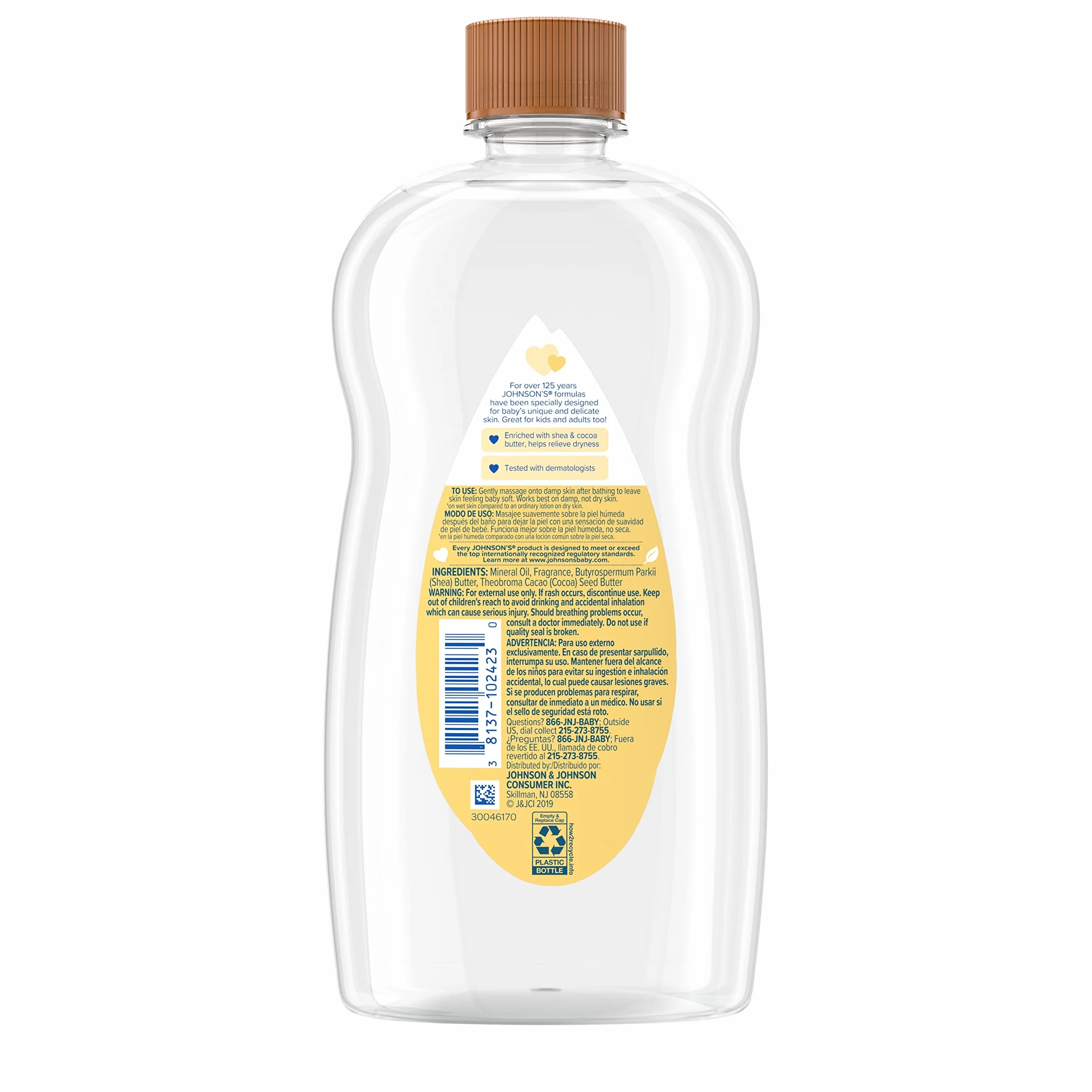 Johnson's Baby Oil, Shea & Cocoa Butter, 20 Ounce by Johnson's Baby