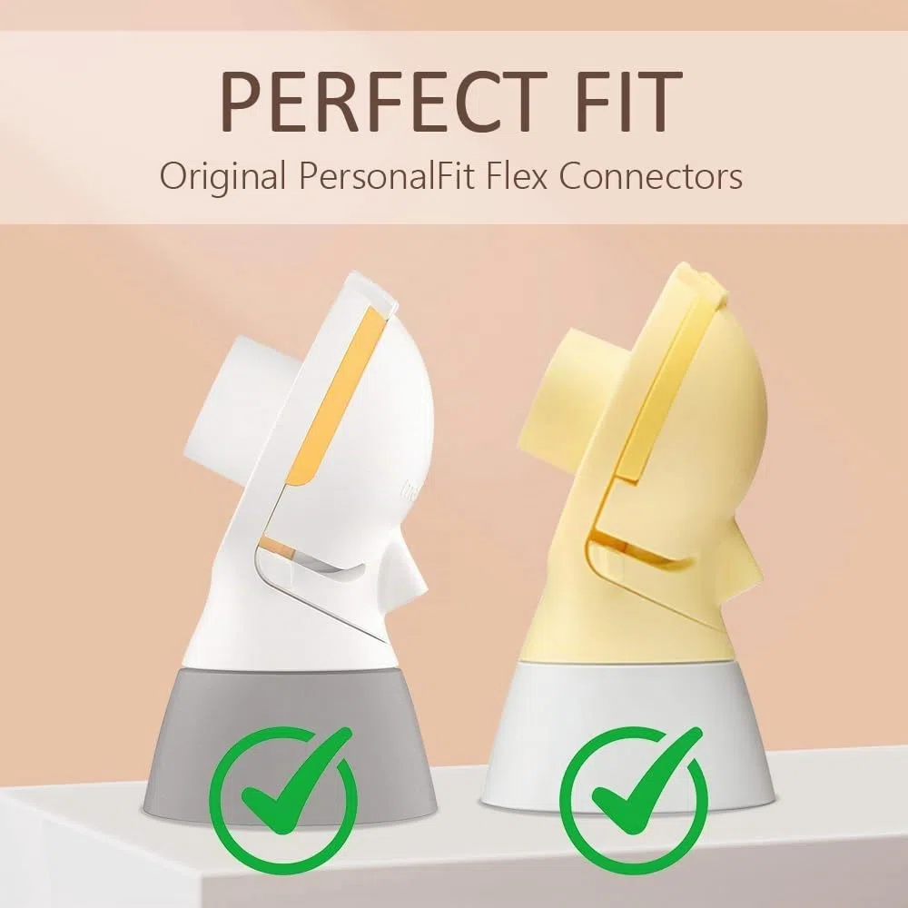 PumpMom-us Membranas compatibles con piezas de bomba Medela, diafragma de silicona para conectores PersonalFit Flex, membranas de repuesto, Pump in Style MaxFlow, Swing Maxi y Freestyle Flex Parts
